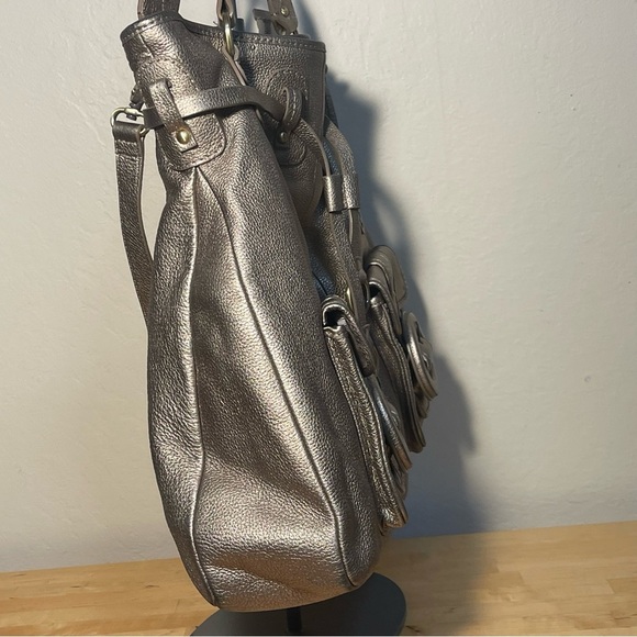 Elliott Lucca 'Estella' Gold-tone Leather Large Tote bag - Picture 5 of 16